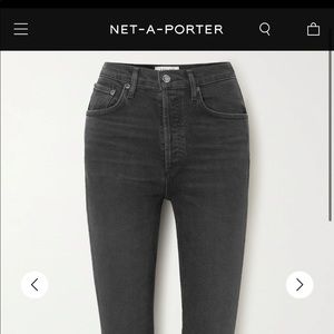 Agolde Riley high rise crop size 29 but not a ton of stretch